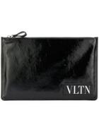 Valentino Valentino Garavani Vltn Zipped Clutch - Black