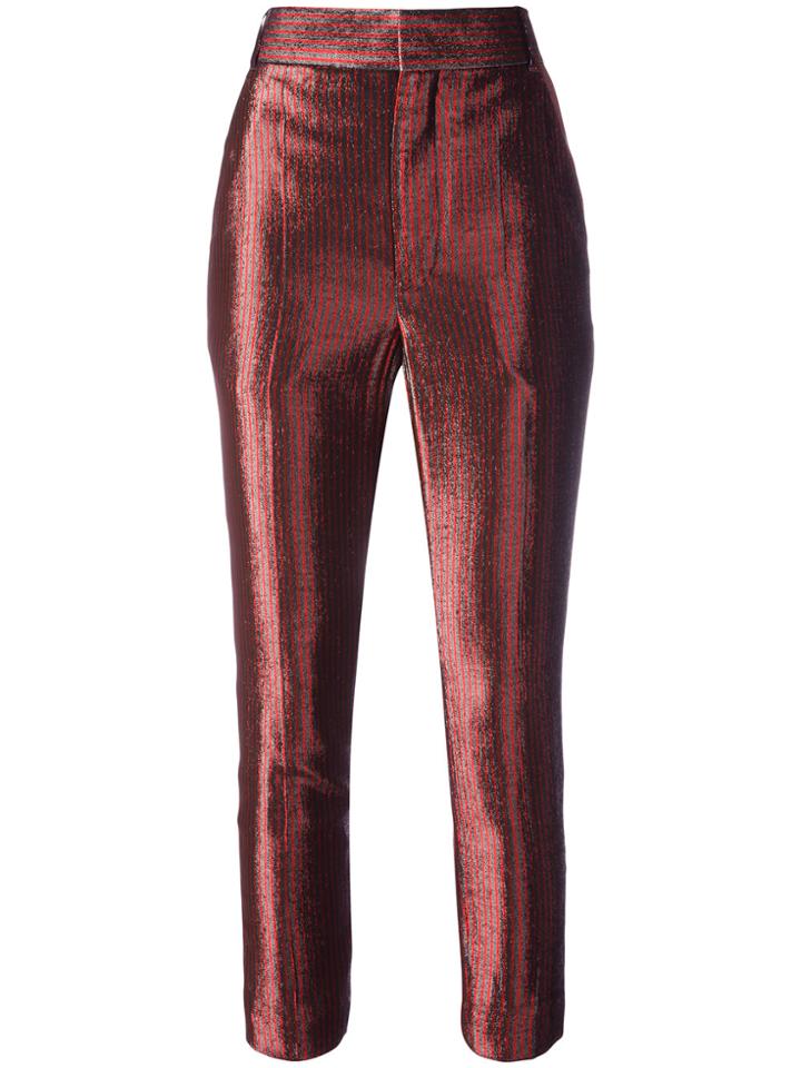Haider Ackermann Phoenix Gun Cropped Trousers - Red