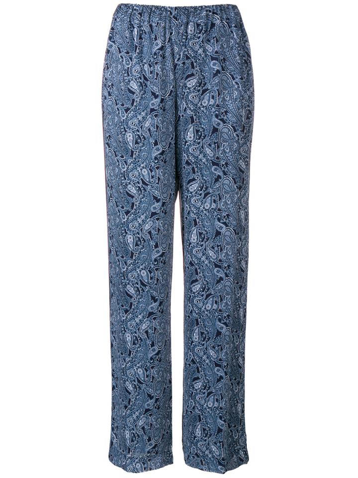 Michael Michael Kors Paisley Print Trousers - Blue