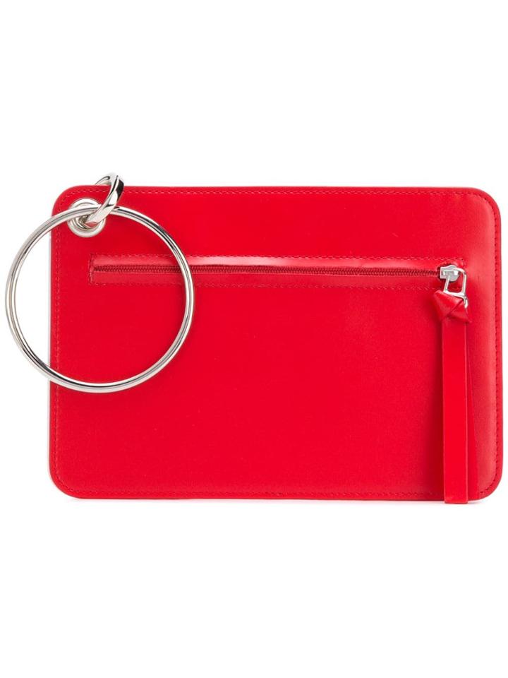 Mm6 Maison Margiela Ring Detail Clutch - Red