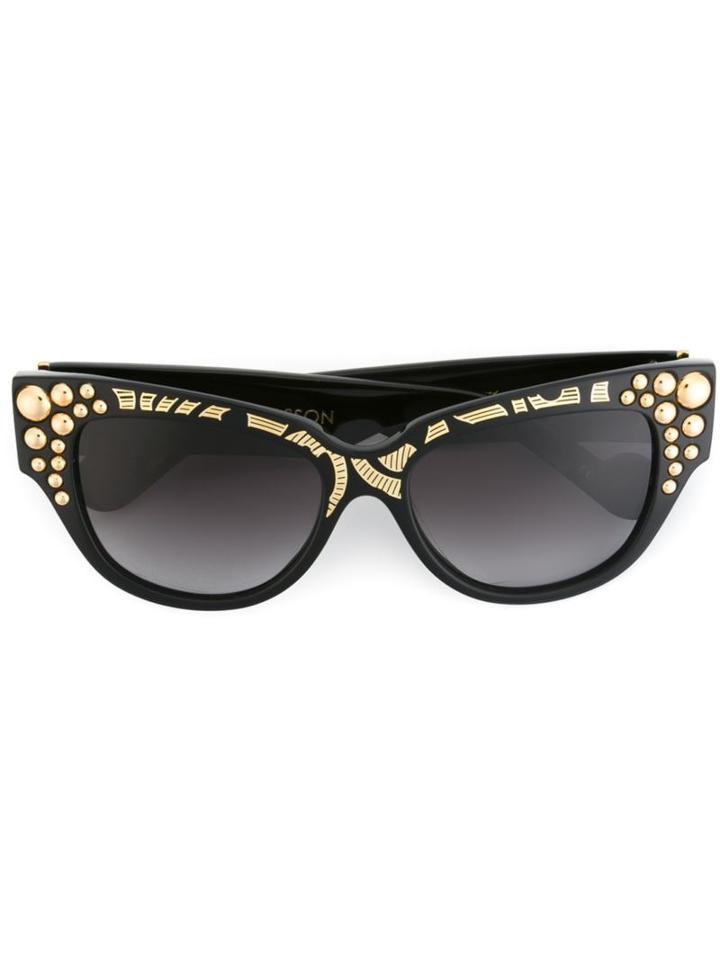 Anna Karin Karlsson 'mademoiselle D'or' Sunglasses, Women's, Black, Acetate/metal (other)