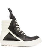 Rick Owens Geobasket Hi-top Sneakers, Men's, Size: 42, Black, Calf Leather/rubber