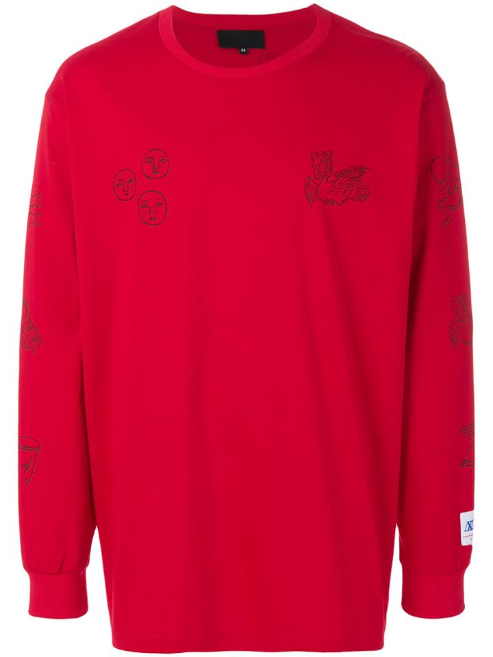 Xander Zhou Longsleeved T-shirt - Red