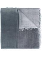 Faliero Sarti - Gradient Scarf - Women - Silk/polyester/cupro/modal - One Size, Blue, Silk/polyester/cupro/modal