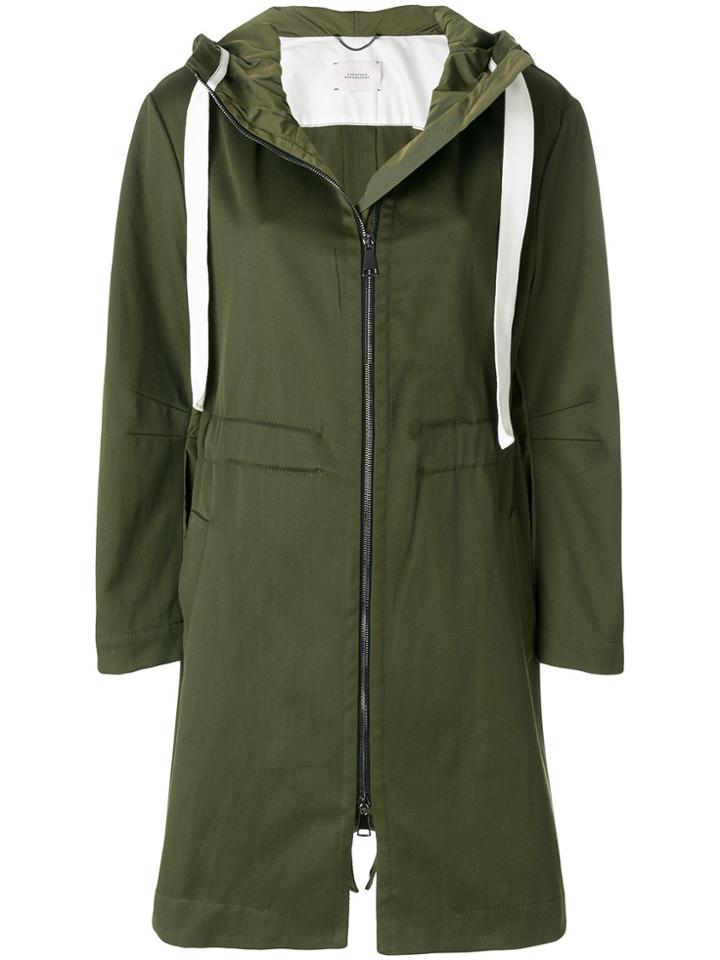 Dorothee Schumacher Wide Drawstring Raincoat - Green