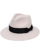 Maison Michel Dark Snow Hat - White