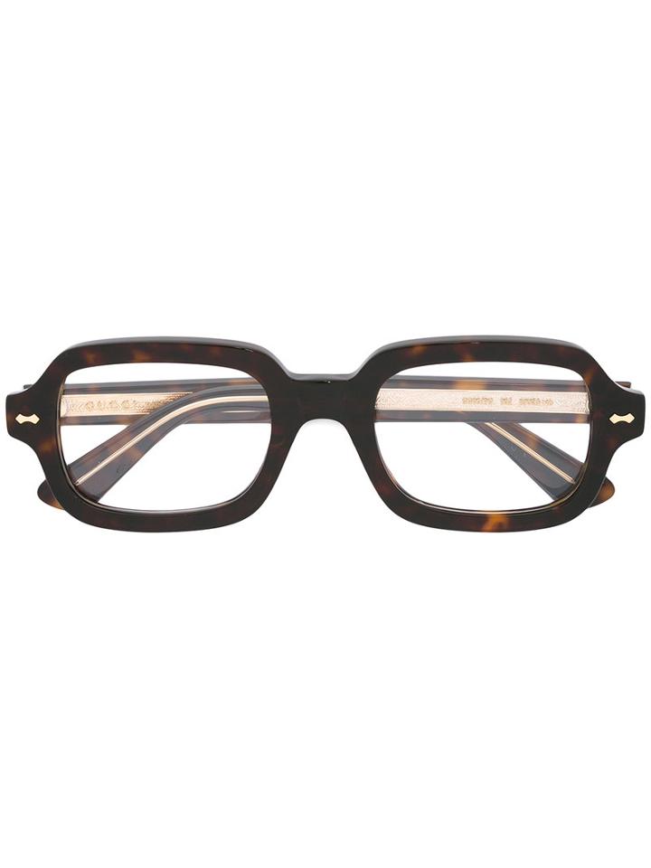 Gucci Eyewear Square Block Frame Glasses, Black, Acetate