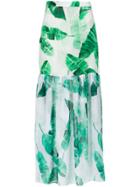 Brigitte 'lilian' Foliage Print Skirt - Green