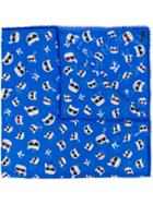 Karl Lagerfeld Cat In Sunglasses Scarf - Black