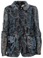 Comme Des Garçons Faux Fur Jacket, Women's, Size: Medium, Grey, Cotton/polyester/rayon