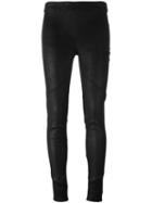 Isabel Benenato Ribbed Detailing Leggings