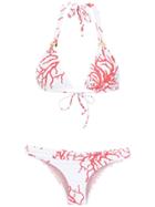 Brigitte Coral Bikini Set - White
