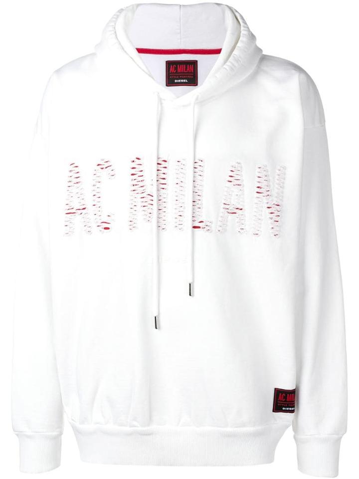 Diesel Diesel X Ac Milan Hoodie - White