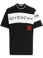 Givenchy Logo Paris Band 4g T-shirt - Black