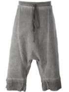 Lost & Found Rooms Layered Shorts, Men's, Size: Small, Grey, Cotton/spandex/elastane