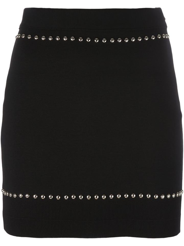 Givenchy Stud Embellished Mini Skirt, Women's, Size: Small, Black, Polyamide/spandex/elastane/wool