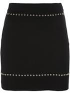 Givenchy Stud Embellished Mini Skirt, Women's, Size: Small, Black, Polyamide/spandex/elastane/wool