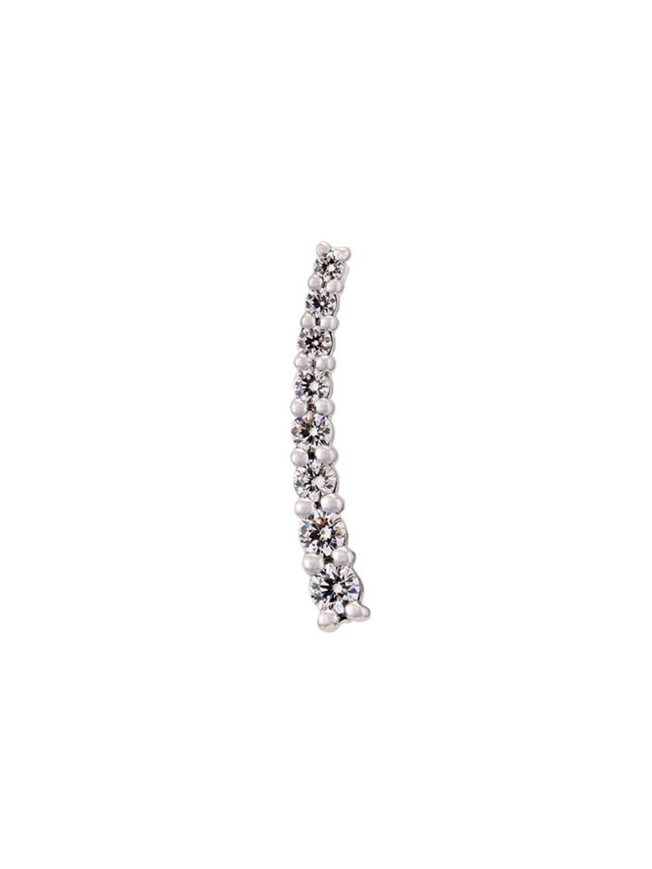 Alinka 'dasha' White Diamond Right Side Small Slider Earring -