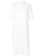 Sofie D'hoore Long Line Shirt Dress - White