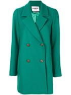 Essentiel Antwerp Double Breasted Coat - Green