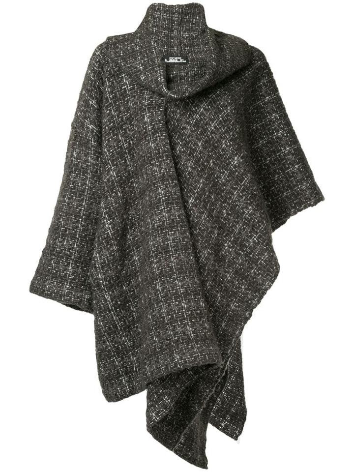 Issey Miyake Pre-owned Plaid Knitted Coat - Brown