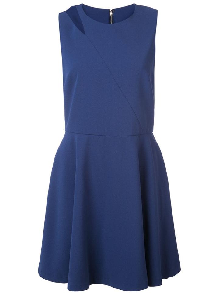 Alice+olivia Cut Out Fitted Dress - Blue