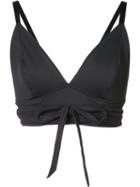 Malia Mills - Front Bow Bikini Top - Women - Nylon/spandex/elastane - 38b, Black, Nylon/spandex/elastane