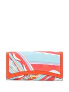 Emilio Pucci Orange Burle Print Wallet