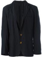 Geoffrey B. Small Pinstriped Blazer, Men's, Size: Xl, Black, Silk/linen/flax
