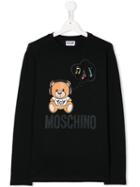 Moschino Kids Teddy Bear Printed Sweatshirt - Black