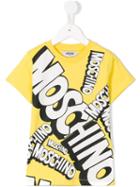 Moschino Kids - Logo Print T-shirt - Kids - Cotton - 10 Yrs, Boy's, Yellow/orange