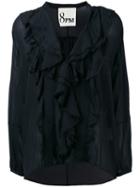 8pm - Pleated Blouse - Women - Silk/cotton - S, Black, Silk/cotton