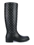Saint Laurent Festival Boots, Women's, Size: 39, Black, Rubber/crystal