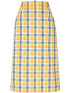 Thom Browne High Waist Cuban Pocket Skirt In Small Madras Check Double