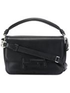 Tod's - Fold-over Closure Crossbody Bag - Women - Leather - One Size, Black, Leather