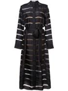 Partow Sheer Shirt Dress - Black