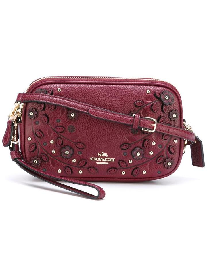 Coach Embellished Cross Body Bag, Women's, Pink/purple