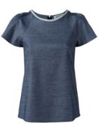Goat Darby T-shirt, Women's, Size: 6, Blue, Cotton/polyamide/viscose