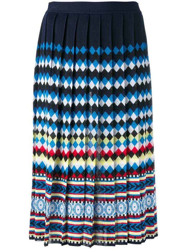 Mary Katrantzou Aura Pleated Skirt - Blue