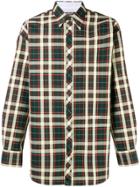 Calvin Klein 205w39nyc Oversized Plaid Shirt - Nude & Neutrals