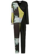 Mara Mac Printed Jumpsuit - Black