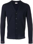 Moncler V-neck Cardigan - Blue