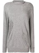 Twin-set Heart Polo Neck - Grey