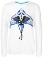 Frankie Morello Graphic Print Sweatshirt - White