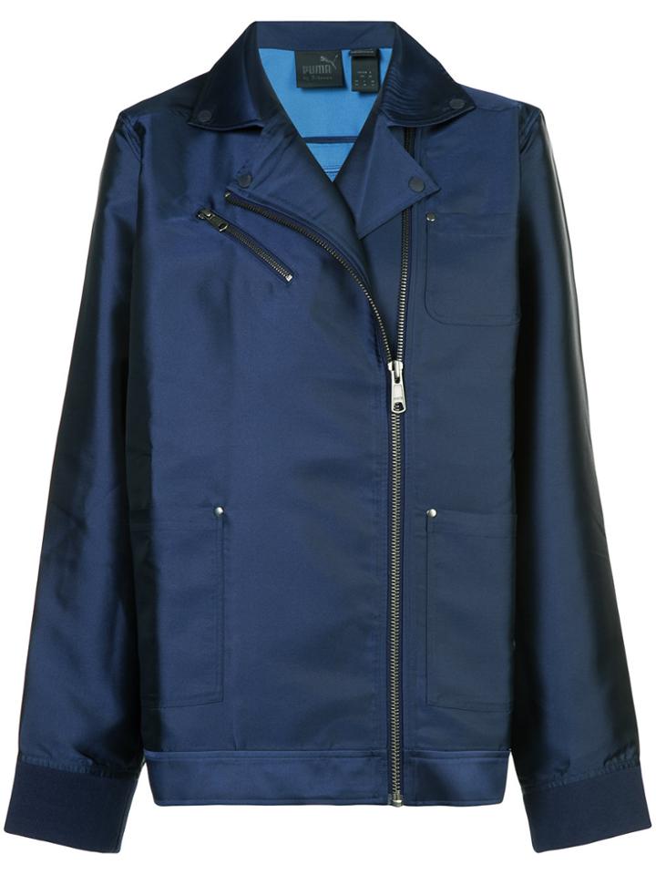 Fenty X Puma Oversized Biker Jacket - Blue