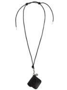 Alexander Mcqueen Wallet Charm Necklace - Black