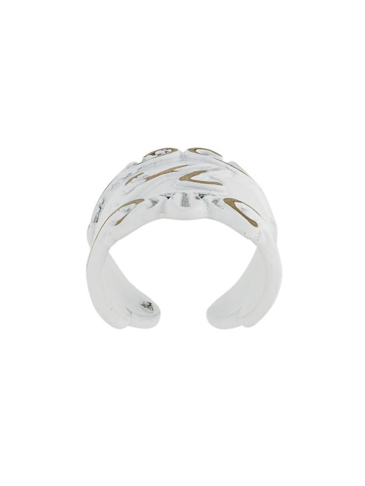 Mm6 Maison Margiela Stylised A Ring, Women's, Size: Small, White