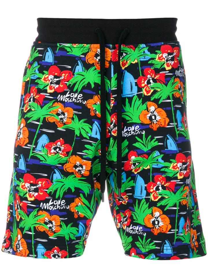 Love Moschino Floral Print Bermudas - Multicolour