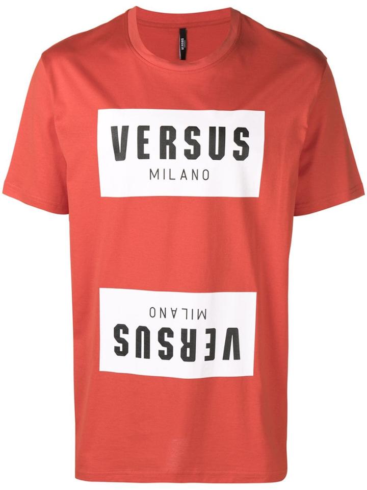 Versus Logo Print T-shirt - Yellow