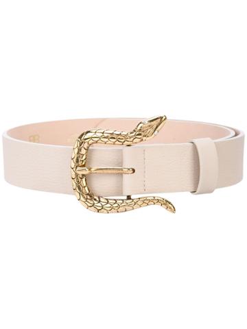 B-low The Belt Snake Belt - White